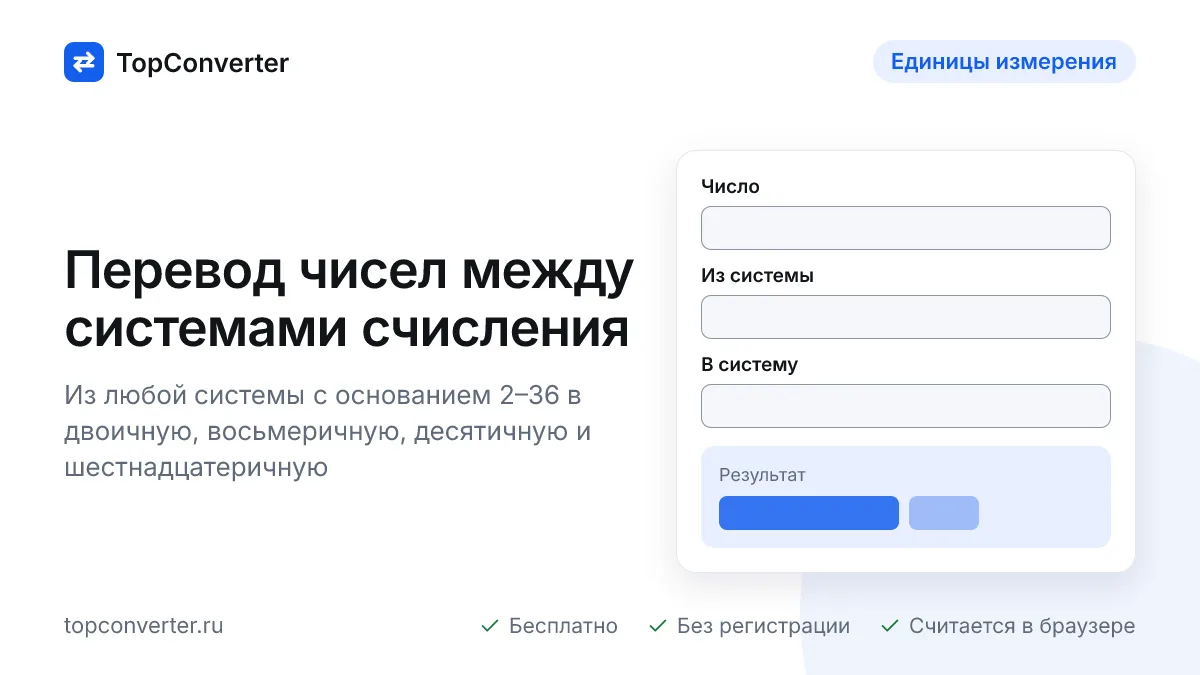 Перевод систем счисления — двоичная, восьмеричная, hex